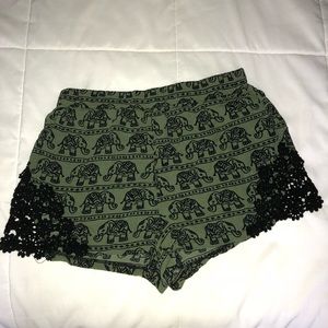 Cute flowy elephant shorts